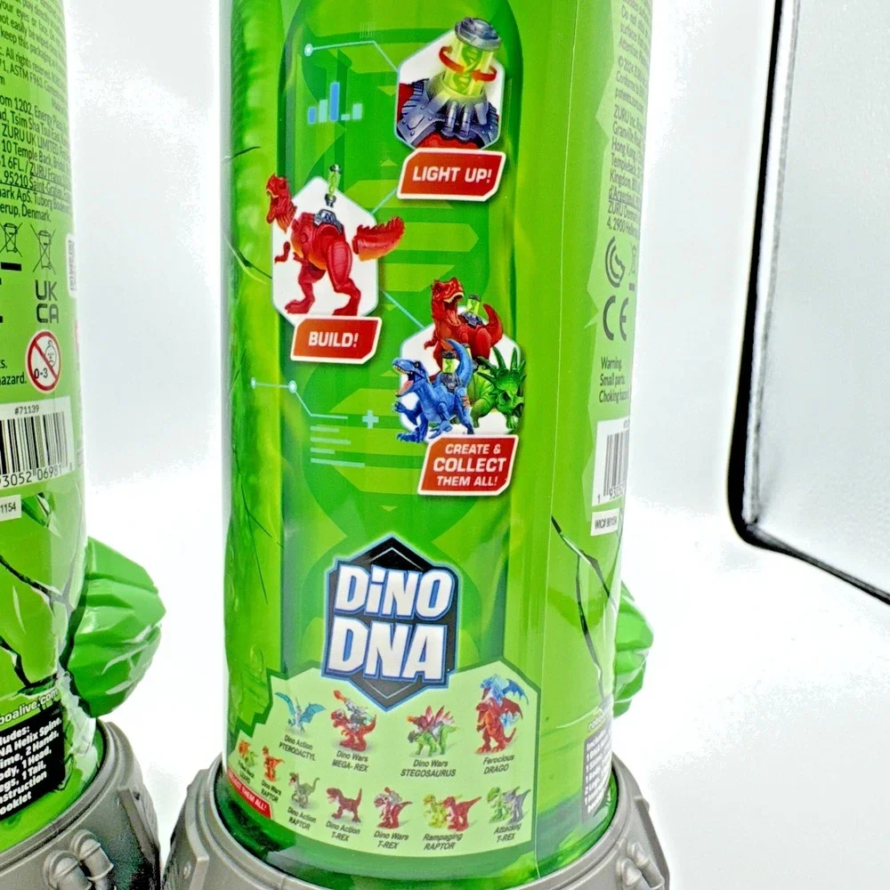 2 X Robo Alive Dino DNA Dinosaur Robot Toy - Light-Up DNA Helix‎ Spine